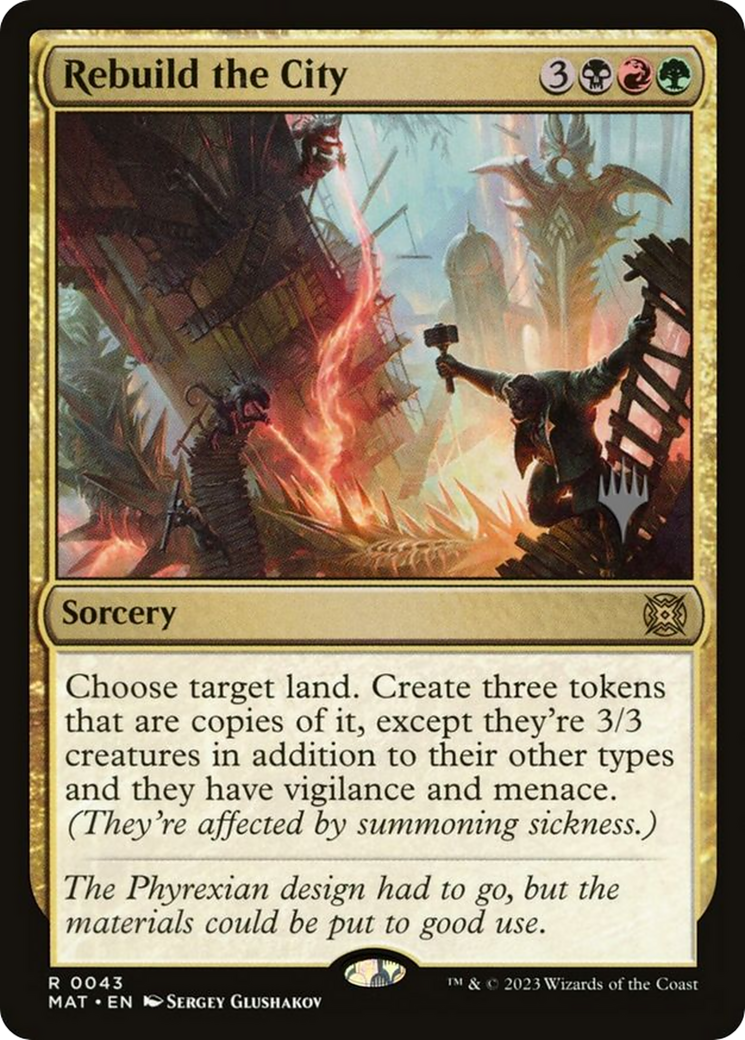 Rebuild the City (PPLCI-43P) - March of the Machine: The Aftermath Promos Foil