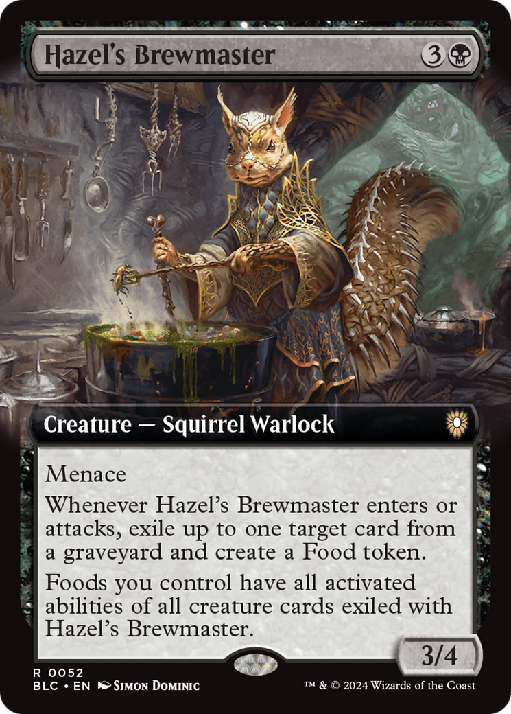 Hazel's Brewmaster (BLC-052) - Bloomburrow Commander: (Extended Art)