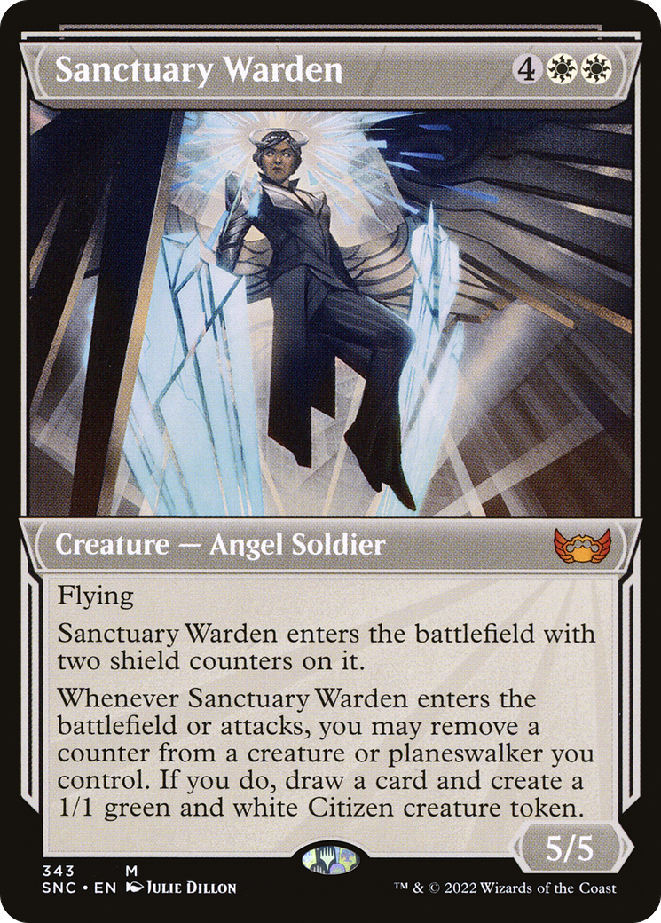 Sanctuary Warden (SNC-343) - Streets of New Capenna: (Showcase) Foil