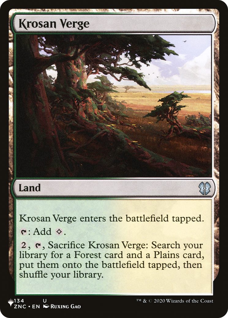 Krosan Verge (ZNC) (LIST-134) - The List