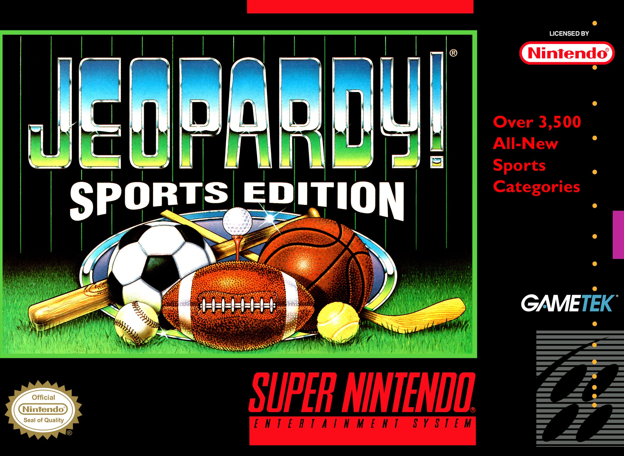 Jeopardy! Sports Edition - Super Nintendo (SNES)