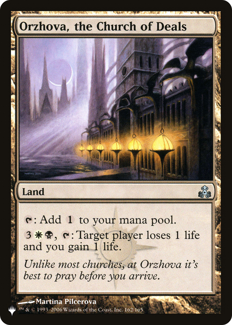 Orzhova, the Church of Deals (LIST-162/165) - The List