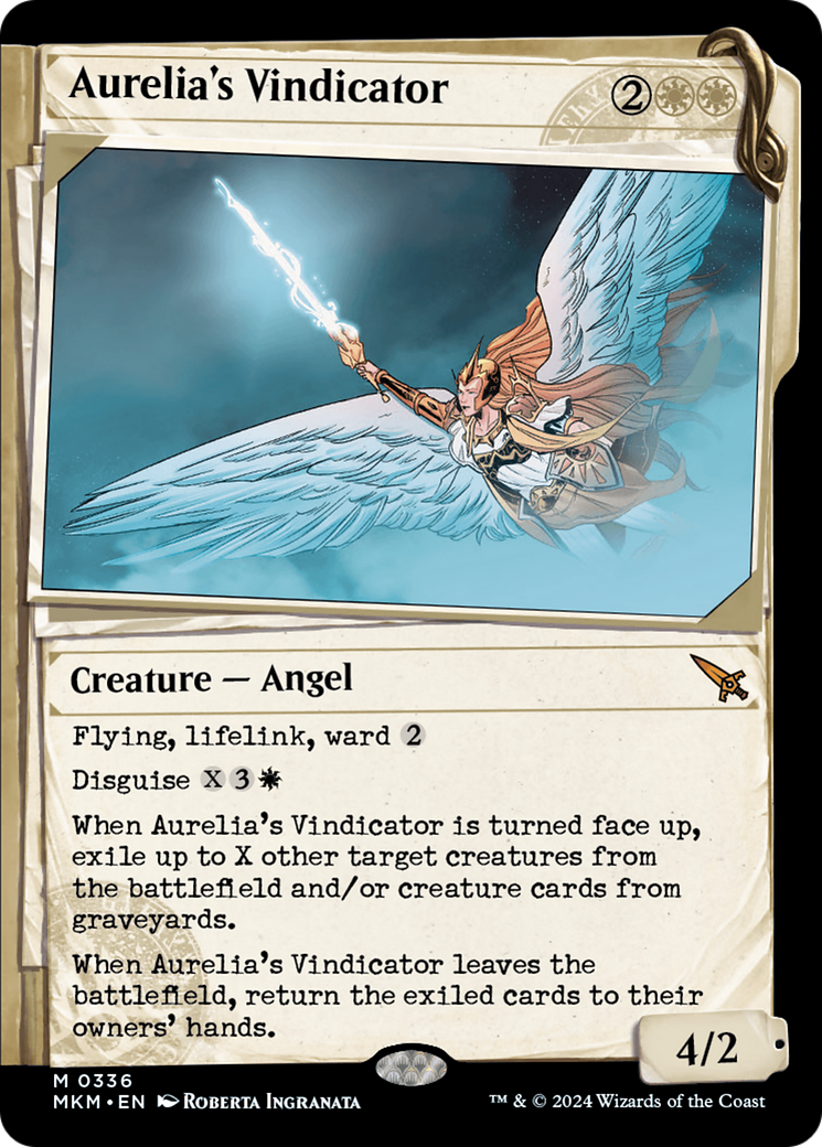 Aurelia's Vindicator (Showcase) (MKM-336) - Murders at Karlov Manor: (Showcase) Foil