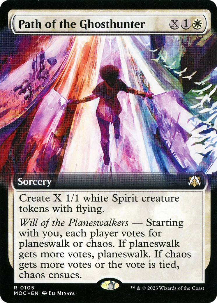 Path of the Ghosthunter (MOC-105) - March of the Machine Commander: (Extended Art) Foil