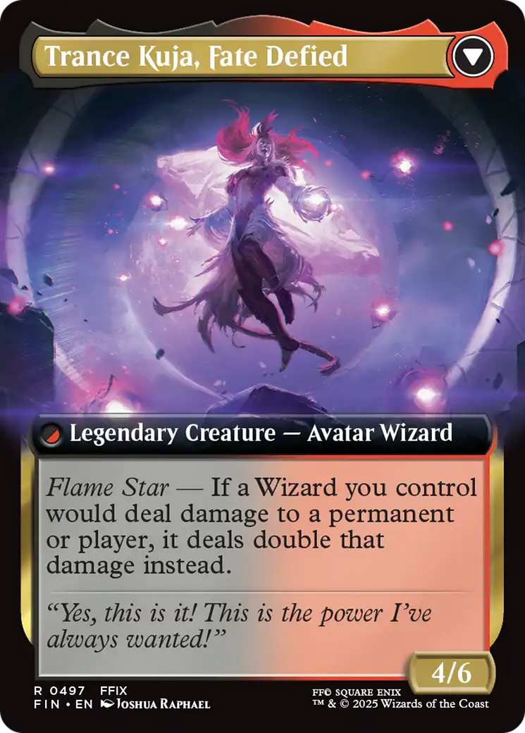 Kuja, Genome Sorcerer // Trance Kuja, Fate Defied (FIN-497) - FINAL FANTASY: (Extended Art) Foil
