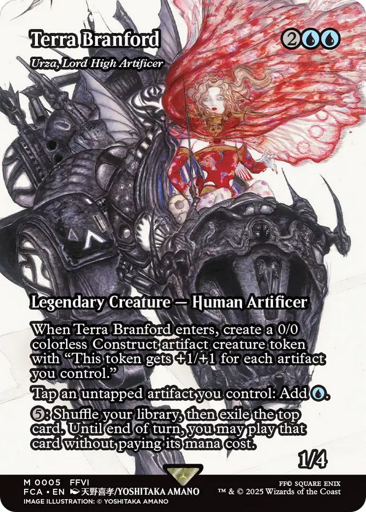 Urza, Lord High Artificer (FCA-005) - FINAL FANTASY: Through the Ages / Terra Branford (Borderless) Foil