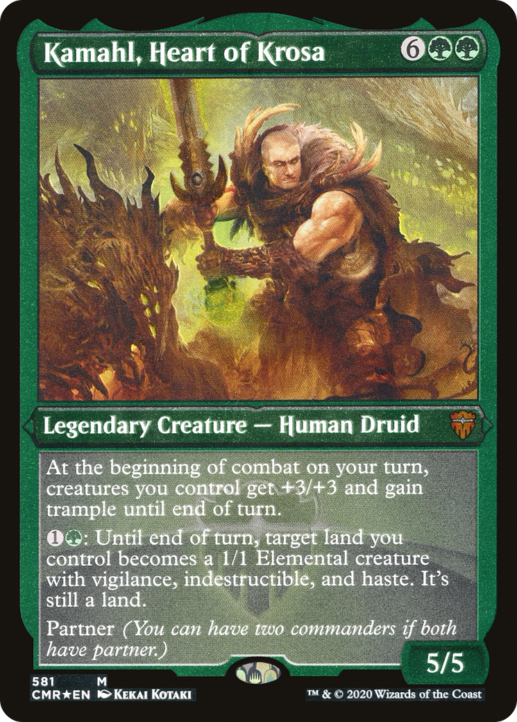 Kamahl, Heart of Krosa (CMR-581) - Commander Legends Foil