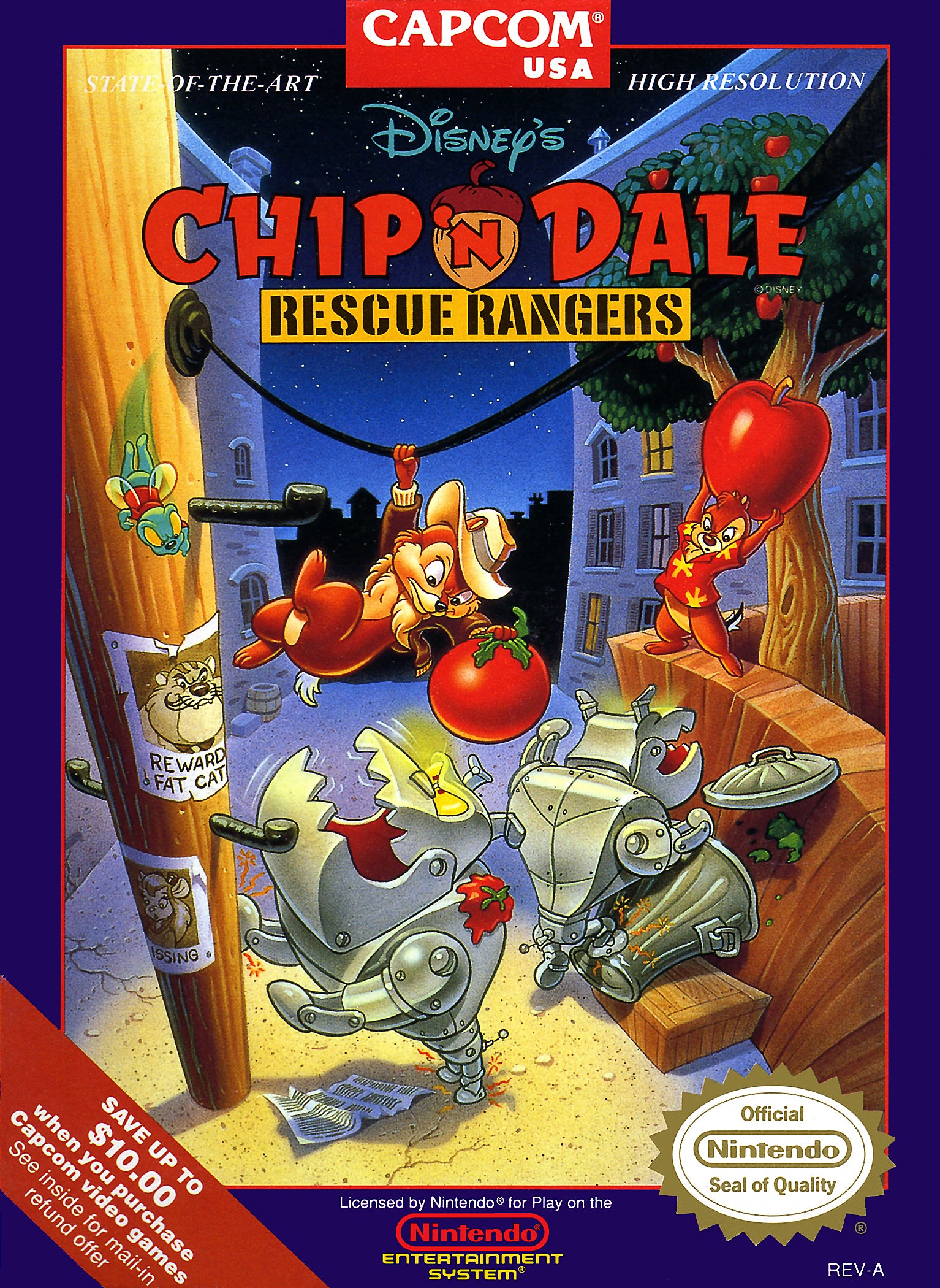 Chip N Dale Rescue Rangers - Nintendo (NES)
