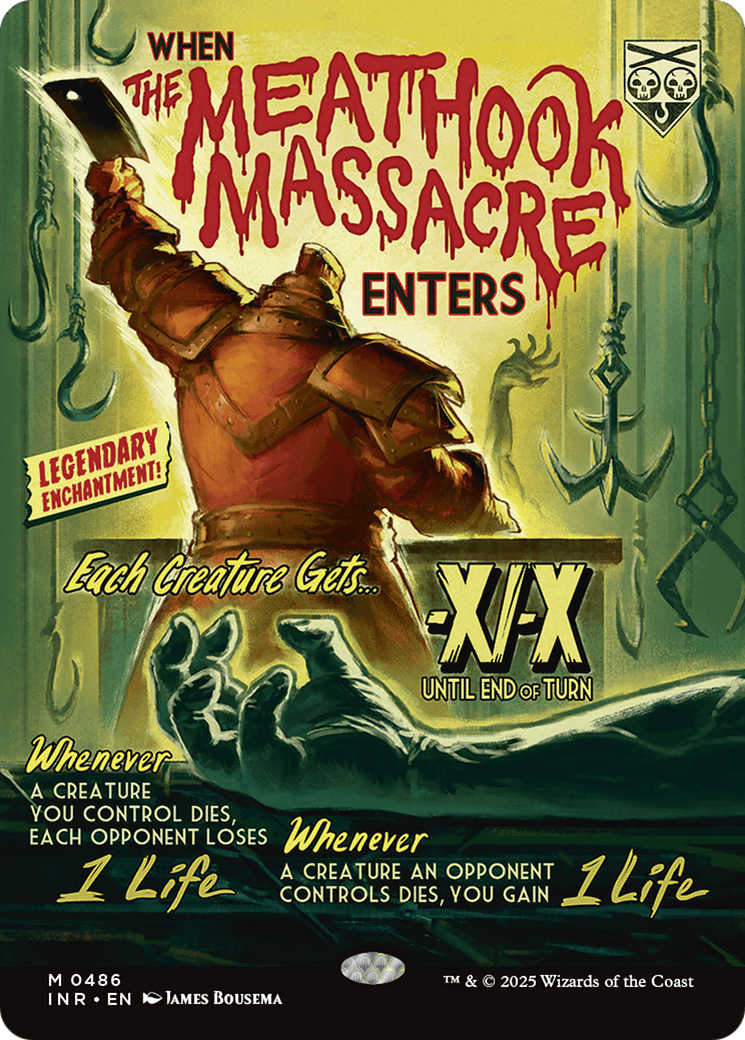 The Meathook Massacre (Showcase) (INR-486) - Innistrad Remastered: (Showcase, enchantment) (Borderless)