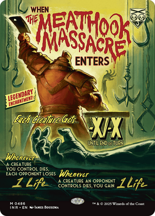 The Meathook Massacre (Showcase) (INR-486) - Innistrad Remastered: (Showcase, enchantment) (Borderless)
