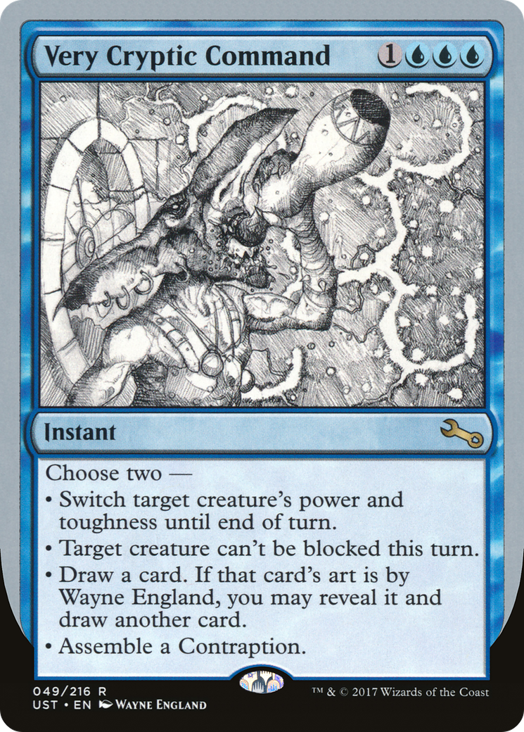 Very Cryptic Command (UST-049) - Unstable Foil