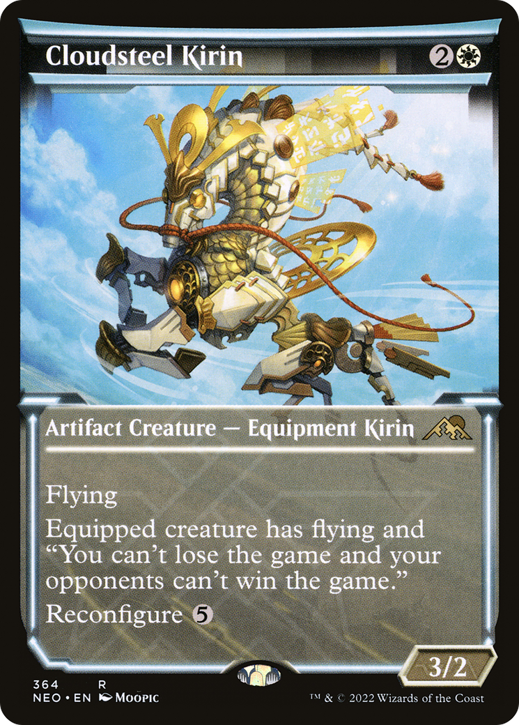 Cloudsteel Kirin (Showcase) (NEO-364) - Kamigawa: Neon Dynasty: (Showcase)
