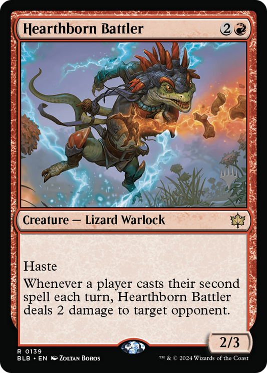 Hearthborn Battler (PPBLB-139) - Bloomburrow Promos Foil