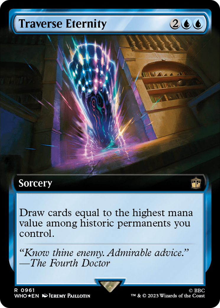 Traverse Eternity (WHO-961) - Doctor Who: (Extended Art) Foil