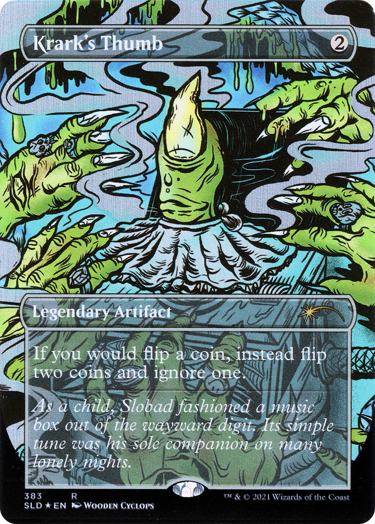 Krark's Thumb (SLD-383) - Secret Lair Drop (Borderless) Foil