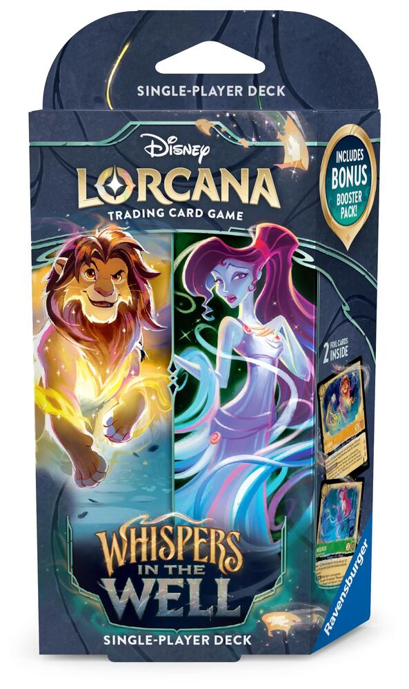 DISNEY LORCANA SET 10 WHISPERS IN THE WELL AMBER & EMERALD