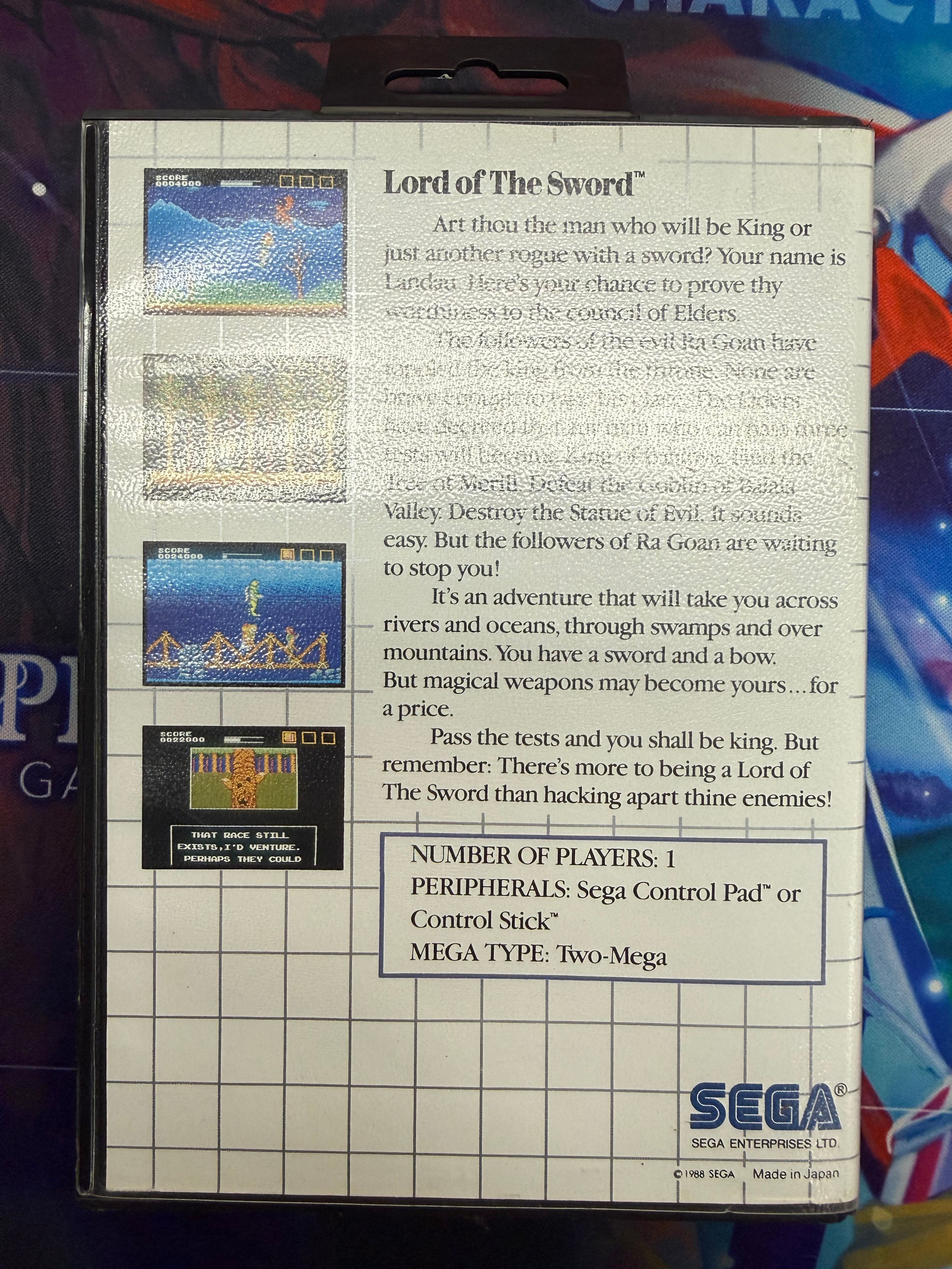 Lord of the Sword - Sega Master System