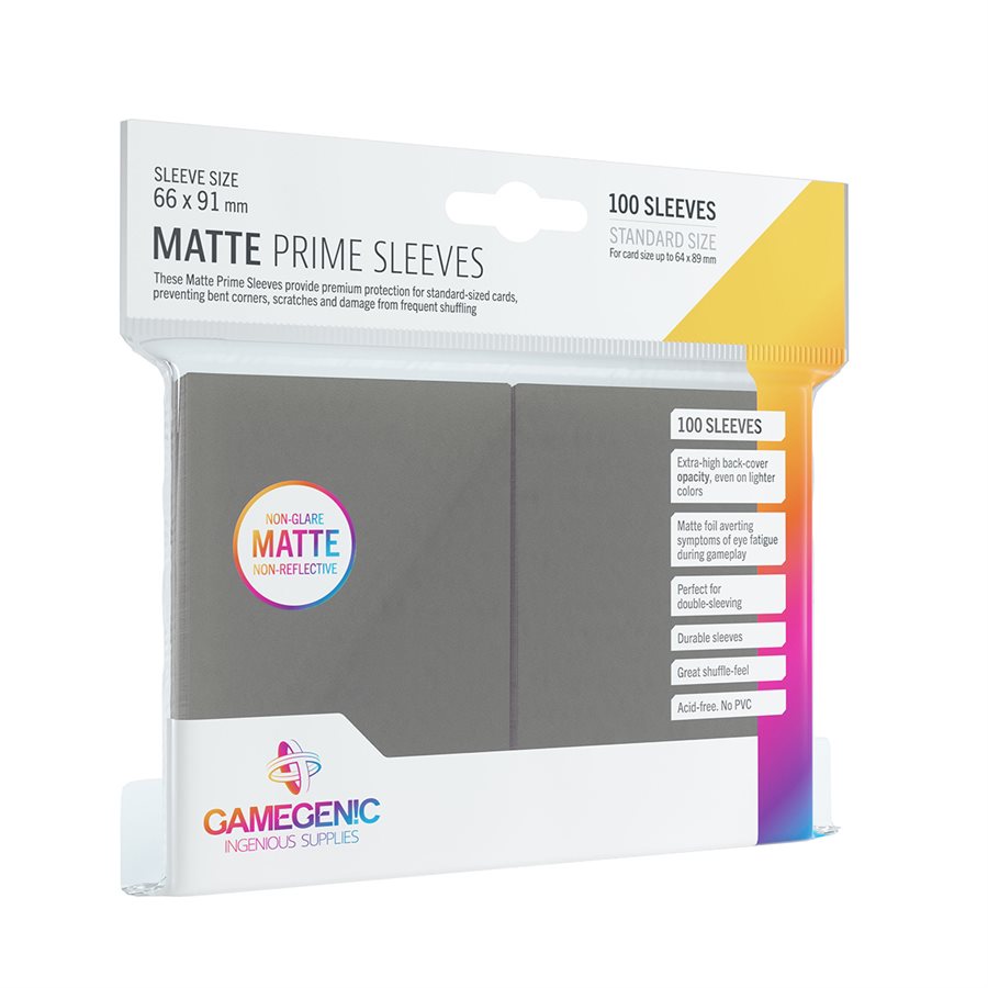 Sleeves: Gamegenic: Matte Prime Sleeves: Dark Grey