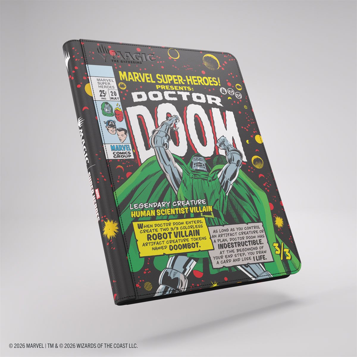 Binder: Magic: The Gathering: Marvel Super Heroes: Zip-Up Album 18-Pkt: Doc D / Spider-Man Pan