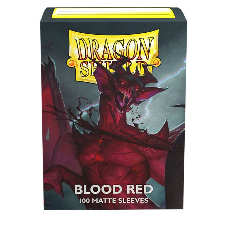 Dragon Shield Sleeves Matte Blood Red 100ct