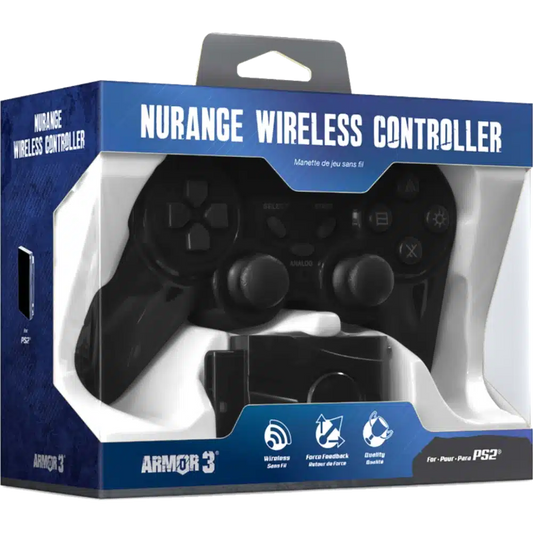 “NuRange" Wireless Game Controller for PS2® (Black)