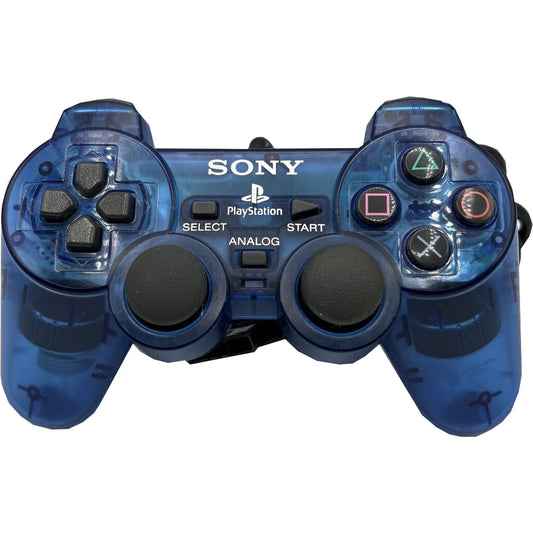 Sony DualShock 2 PlayStation Clear Blue OEM Controller