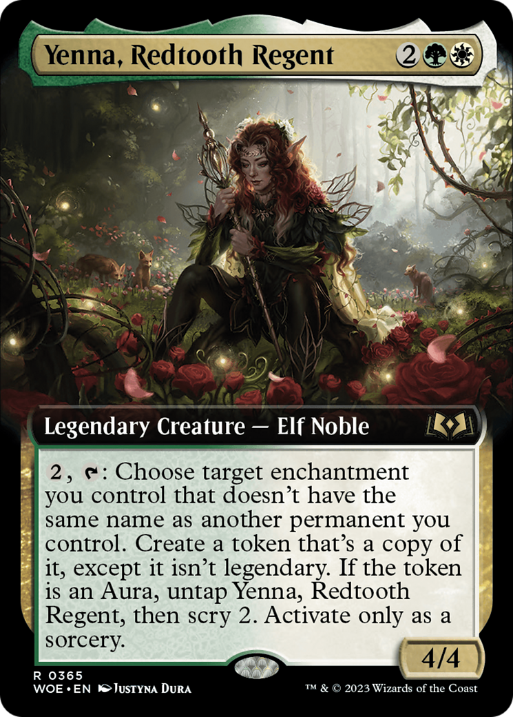 Yenna, Redtooth Regent (WOE-365) - Wilds of Eldraine: (Extended Art) Foil