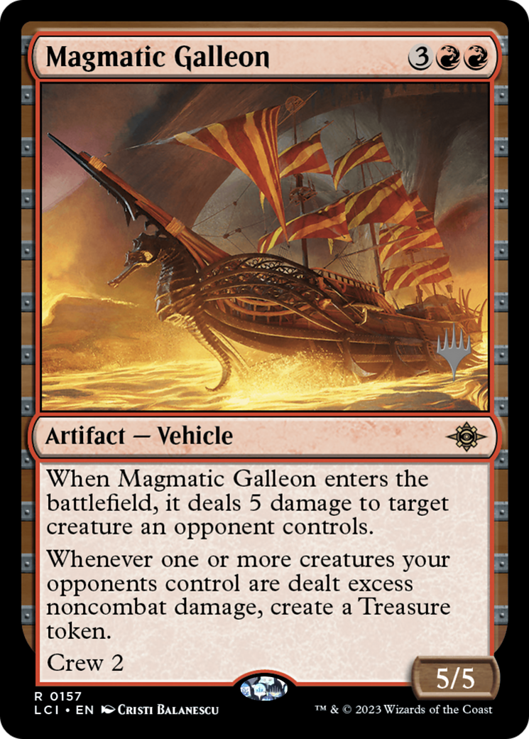 Magmatic Galleon (PPLCI-157P) - The Lost Caverns of Ixalan Promos