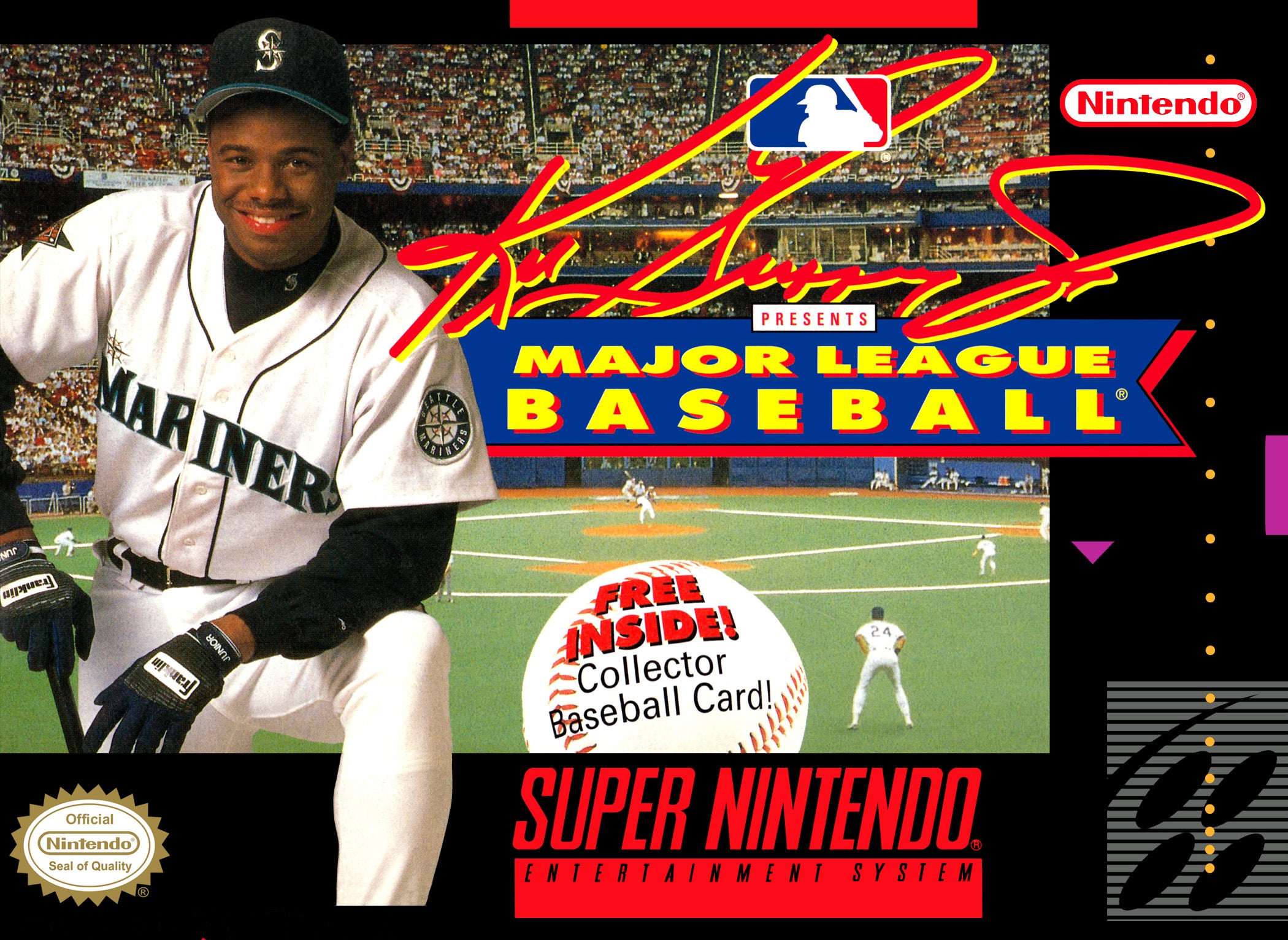 Ken Griffey Jr. Presents Major League Baseball - Super Nintendo (SNES)
