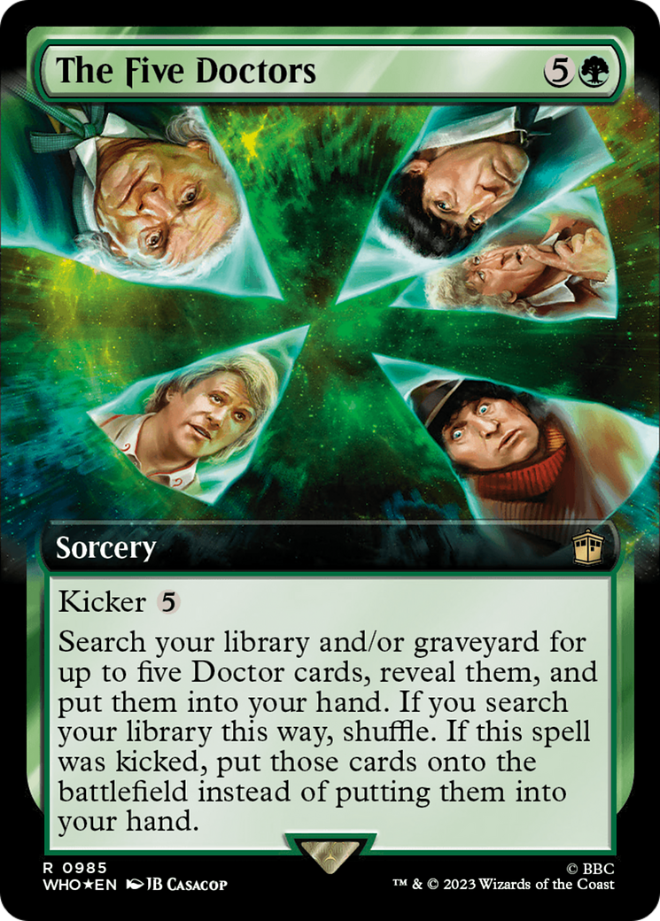 The Five Doctors (WHO-985) - Doctor Who: (Extended Art) Foil