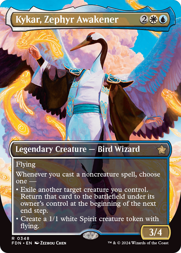 Kykar, Zephyr Awakener (FDN-348) - Foundations (Borderless)