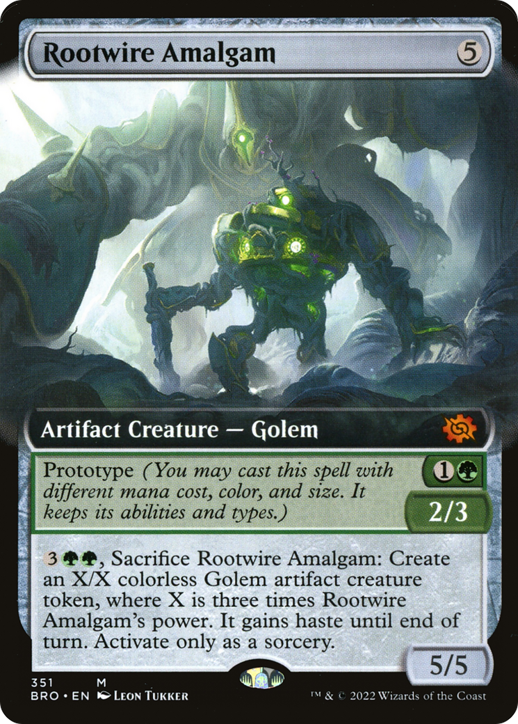 Rootwire Amalgam (Extended Art) (BRO-351) - The Brothers' War: (Extended Art) Foil