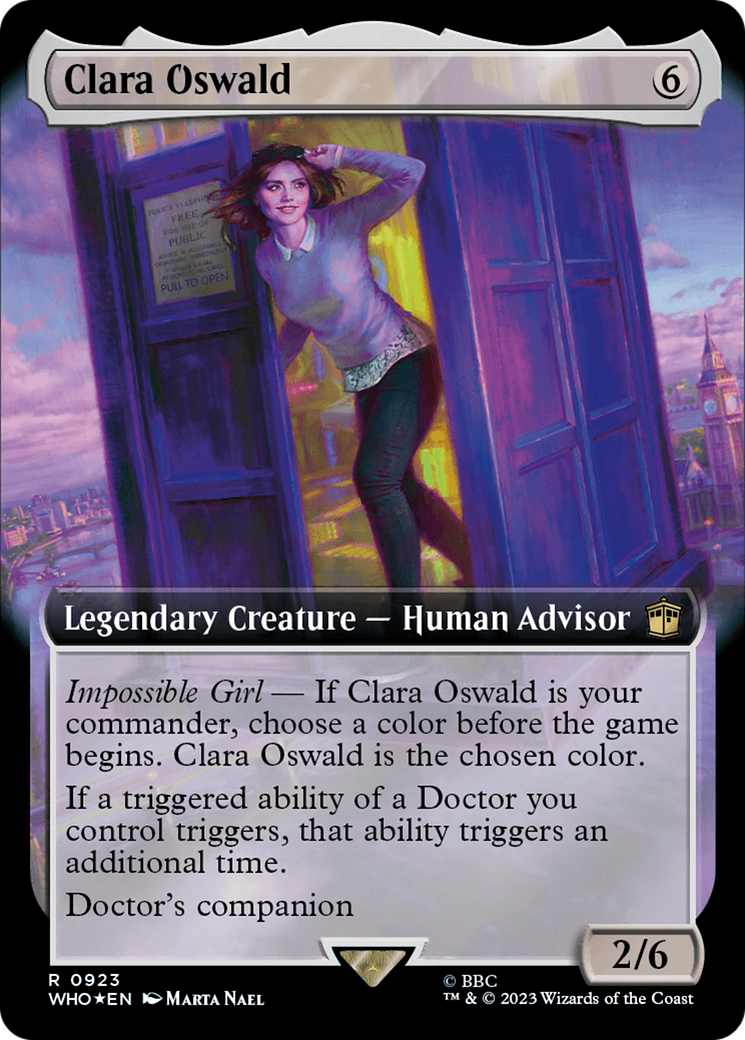 Clara Oswald (WHO-923) - Doctor Who: (Extended Art) Foil