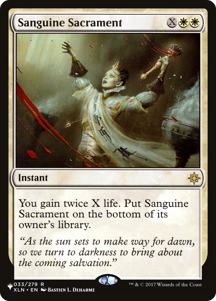 Sanguine Sacrament (LIST-033/279) - The List