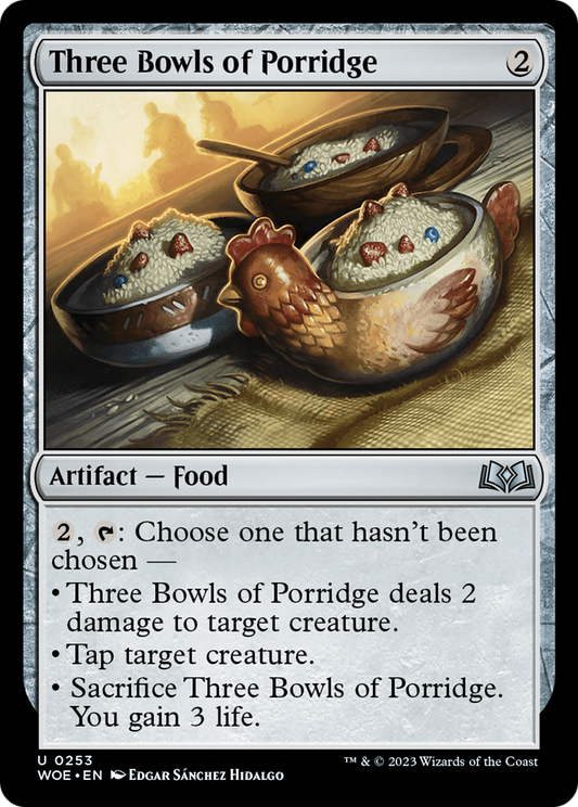 Three Bowls of Porridge (WOE-253) - Wilds of Eldraine Foil