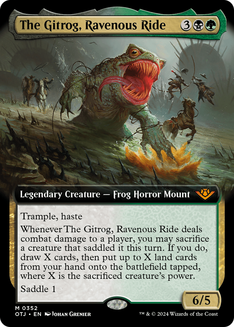 The Gitrog, Ravenous Ride (OTJ-352) - Outlaws of Thunder Junction: (Extended Art) Foil