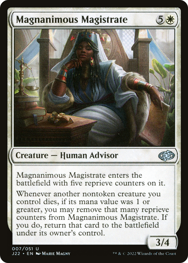 Magnanimous Magistrate (J22-007) - Jumpstart 2022