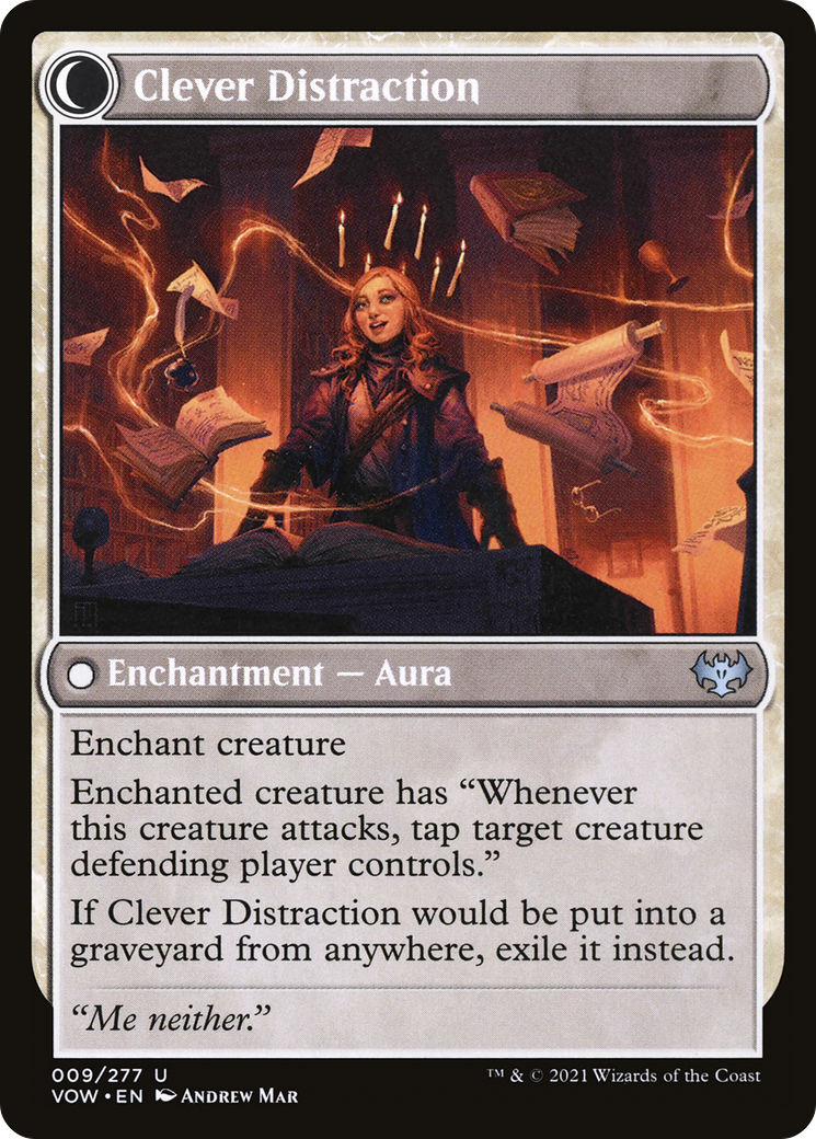 Distracting Geist // Clever Distraction (VOW-009) - Innistrad: Crimson Vow: (Double Faced Transform)