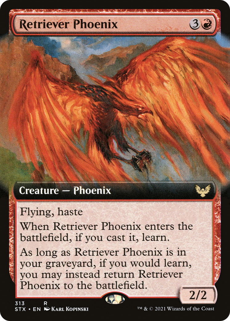 Retriever Phoenix (STX-313) - Strixhaven: School of Mages: (Extended Art) Foil