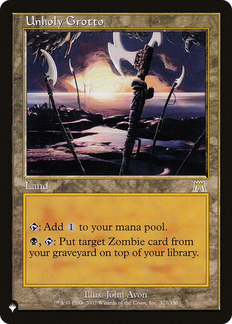 Unholy Grotto (LIST-327/350) - The List
