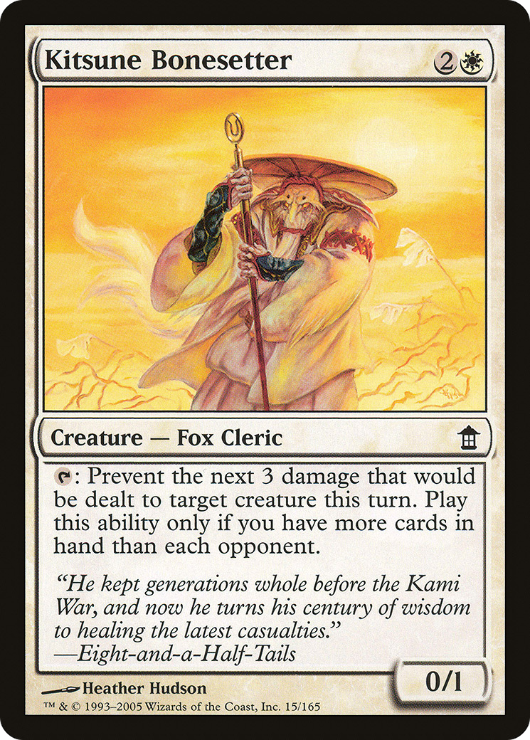 Kitsune Bonesetter (SOK-015) - Saviors of Kamigawa Foil