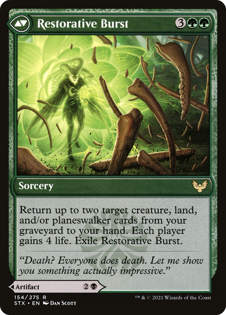 Pestilent Cauldron // Restorative Burst (STX-154) - Strixhaven: School of Mages