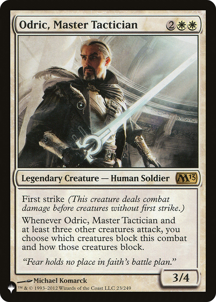Odric, Master Tactician (LIST-23/249) - The List