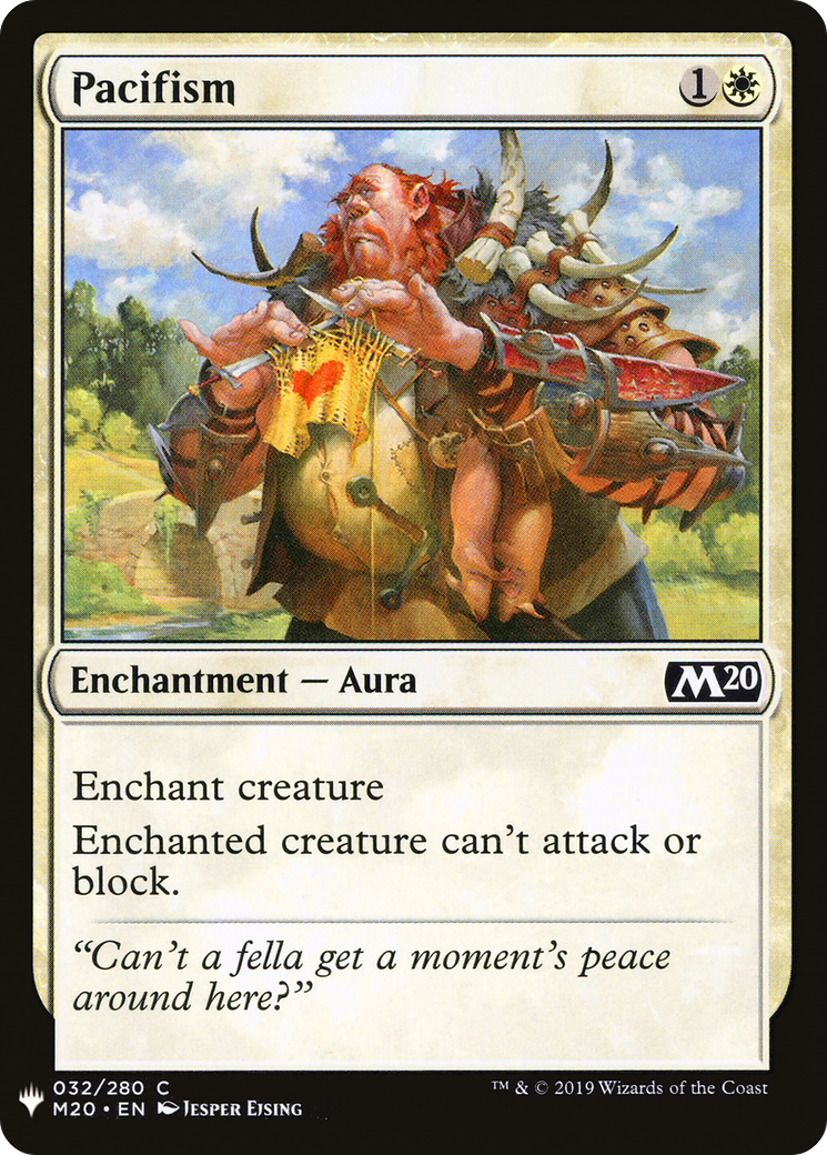 Pacifism (LIST-032) - The List