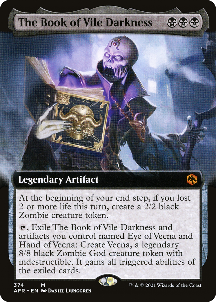 The Book of Vile Darkness (AFR-374) - Adventures in the Forgotten Realms: (Extended Art) Foil