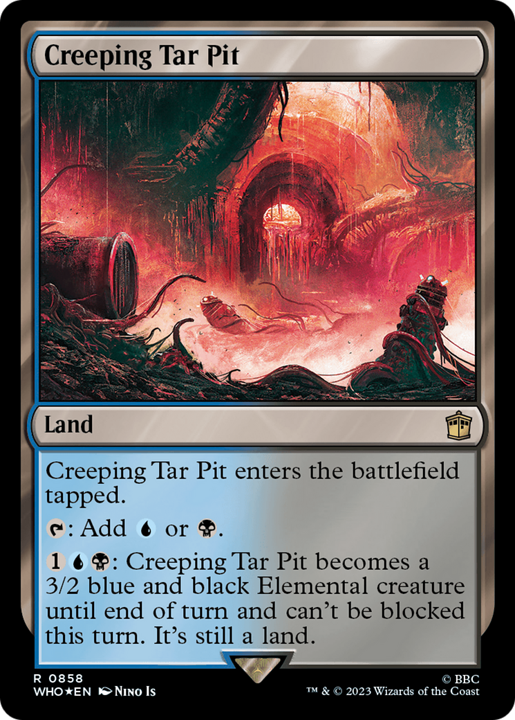 Creeping Tar Pit (WHO-858) - Doctor Who Foil