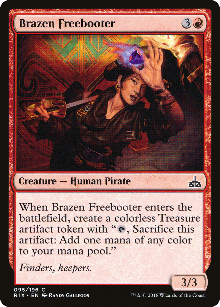 Brazen Freebooter (RIX-095) - Rivals of Ixalan Foil