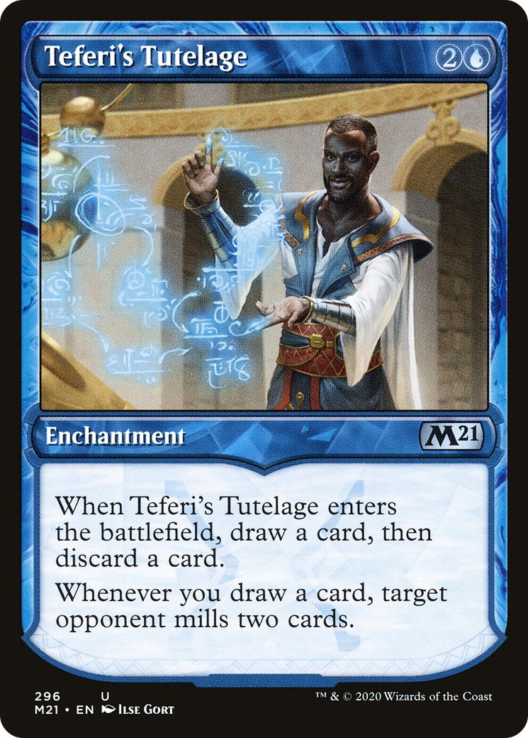 Teferi's Tutelage (Showcase) (M21-296) - Core Set 2021: (Showcase) Foil