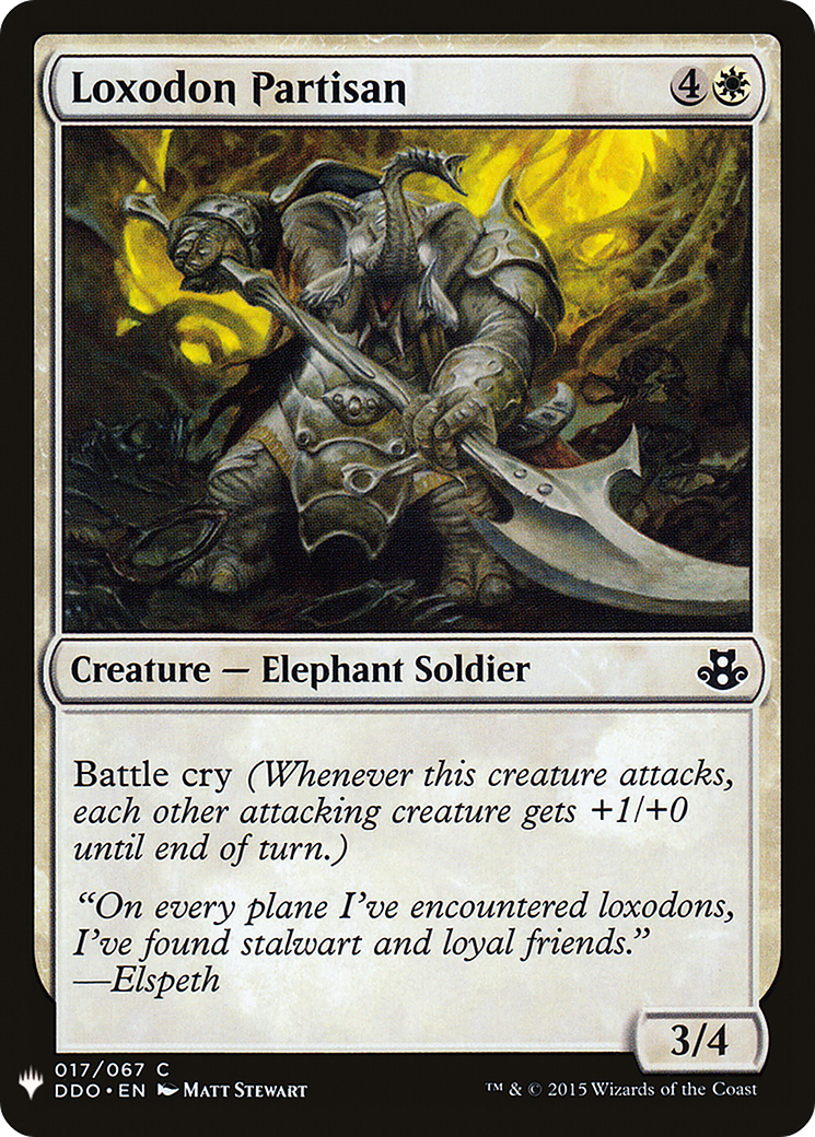 Loxodon Partisan (LIST-017) - The List
