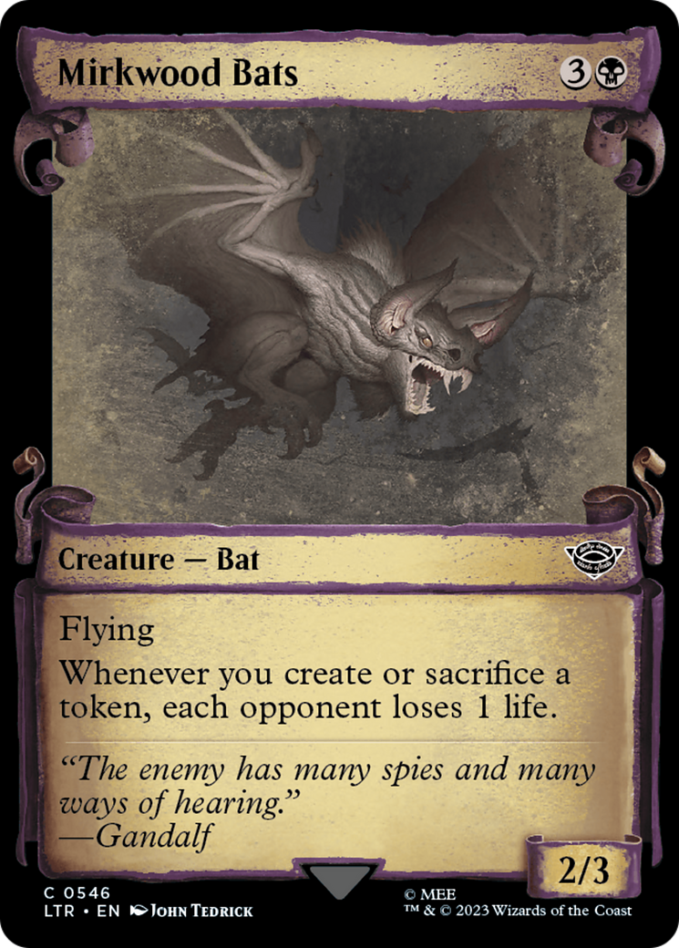 Mirkwood Bats (LTR-546) - The Lord of the Rings: Tales of Middle-earth: (Showcase) Foil